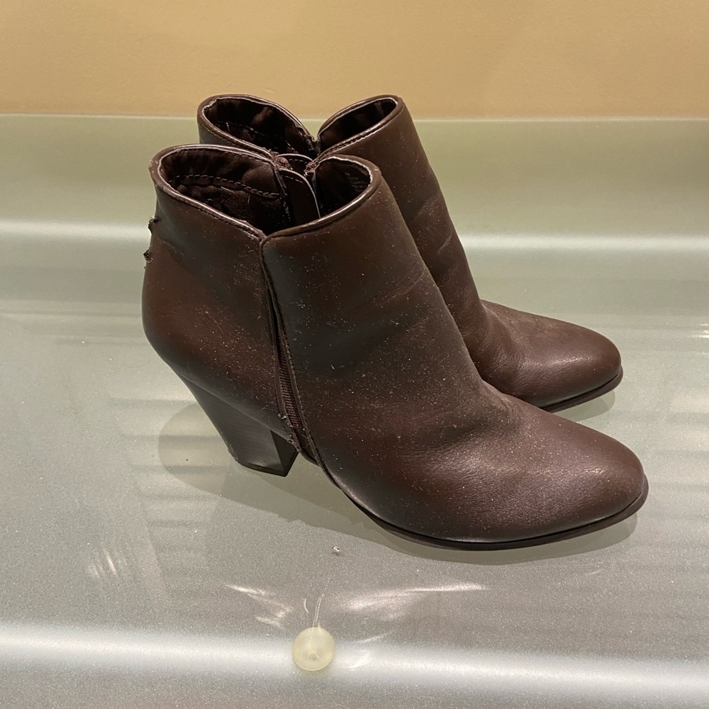 a.n.a Dark Brown Ankle Booties